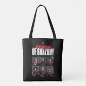 Tote Bag SHAZAM ! Furie des dieux | Puissance du groupe SHA (Dos)