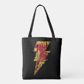 Tote Bag SHAZAM ! | Shazam Capacités Éclair Graphique (Dos)