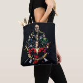 Tote Bag SHAZAM ! | Shazam Family Vs. Dr Sivana (De près)