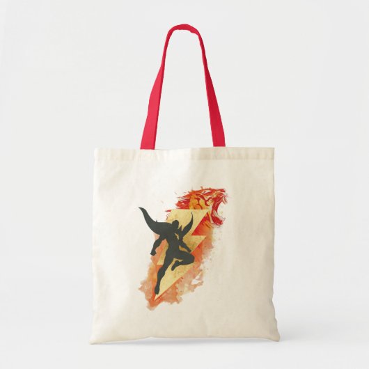 Tote Bag SHAZAM ! | Shazam Tiger & Lightning Graphic (Devant)