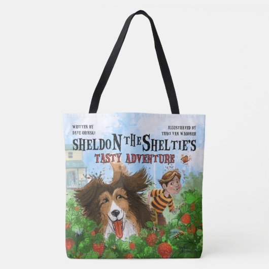 Tote Bag Sheldon le Sheltie (Devant)