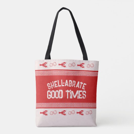 Tote Bag Shell-abrate Good Times Décontracté Seafood En vic (Dos)