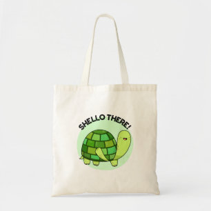 Tote Bag Shello There Funny Tortoise Pun