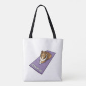 Tote Bag Sheltie faisant du yoga (Dos)