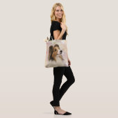Tote Bag Sheltie font face (Sur le modèle)