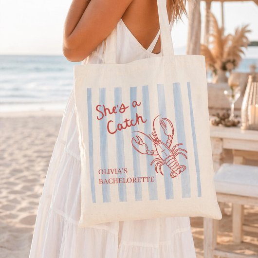 Tote Bag She's A Catch Bachelorette 