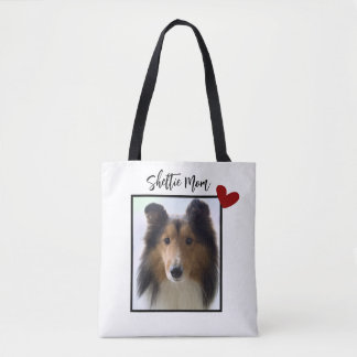 Tote Bag Shetland Sheepdog Photo Shelter Maman