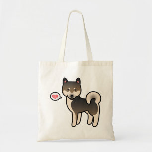 Tote Bag Shiba Inu Amour de sésame