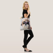 Tote Bag Shih Tzu Cool fun mignon Photo Custom Monogramme (Sur le modèle)