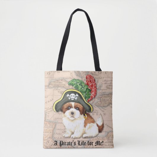 Tote Bag Shih Tzu Pirate (Devant)