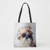 Tote Bag Shih Tzu Vous êtes si Cool mignon fun Lunettes de  (Devant)