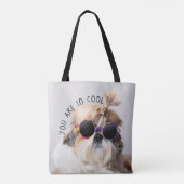 Tote Bag Shih Tzu Vous êtes si Cool mignon fun Lunettes de  (Dos)