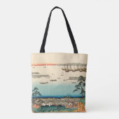 Tote Bag Shinagawa, Japon : Impression de bloc de bois Vint (Dos)