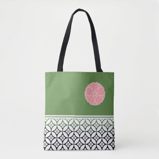 Tote Bag Shippou japonais et Sakura Crest (Devant)