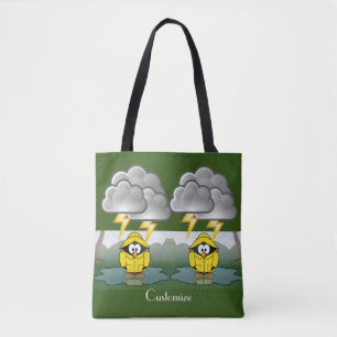 Tote Bag Shivering Rainy Day Penguin Thunder_Cove