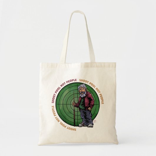 Tote Bag Shoot pool Not People (Devant)