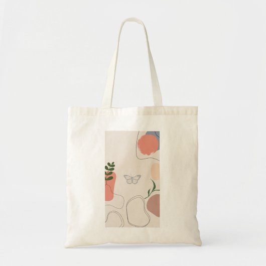 Tote Bag Shopper dans la poche de Beige Cotton (Devant)