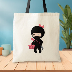 Tote Bag Shopping Ninja Girl