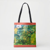 Tote Bag Shoulder Fourre-tout "Green Meadow" (Devant)