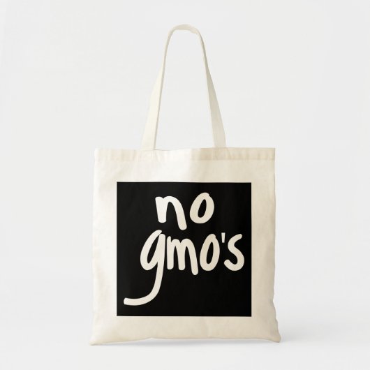 Tote Bag Shout No OGM Protège notre alimentation Noir (Devant)