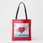 Tote Bag Shower You with Love: (Devant)