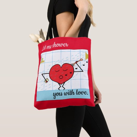 Tote Bag Shower You with Love: (De près)