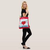 Tote Bag Shower You with Love: (Sur le modèle)