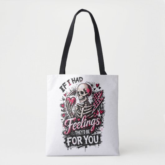 Tote Bag Si j'avais des sentiments, ils seraient pour toi, (Devant)