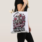 Tote Bag Si j'avais des sentiments, ils seraient pour toi, (De près)