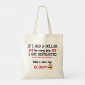 Tote Bag Si J'Avais Un Dollar À Chaque Fois Que Je Me Suis (Dos)