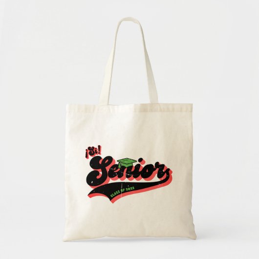 Tote Bag Si Senior, Latino Graduate, Classe de 2022 (Devant)
