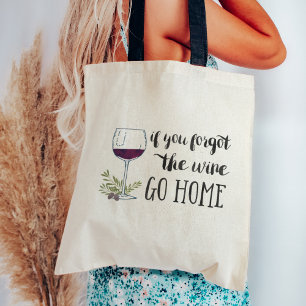 Tote Bag Si vous avez oublié le vin, aller à la maison Aqua
