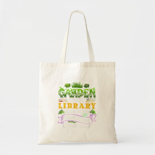 Tote Bag Si vous avez un jardin et une bibliothèque ont tou (Devant)