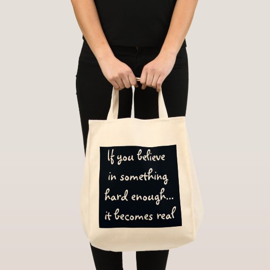 Tote Bag Si vous croyez en quelque chose (Devant (produit))