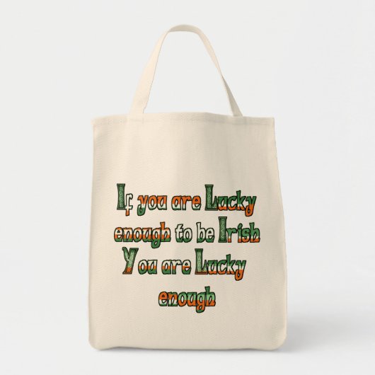 Tote Bag Si vous êtes assez chanceux pour être irlandais (Devant)