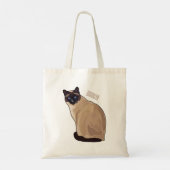 Tote Bag Siamese cat cartoon (Dos)