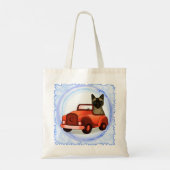 Tote Bag Siamese Cat Driving Car  (Dos)