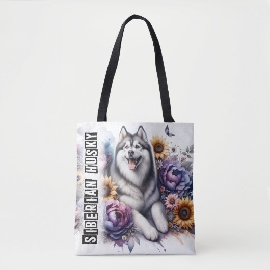 Tote Bag Sibérien Husky (Devant)