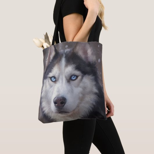 Tote Bag Sibérien Husky (De près)