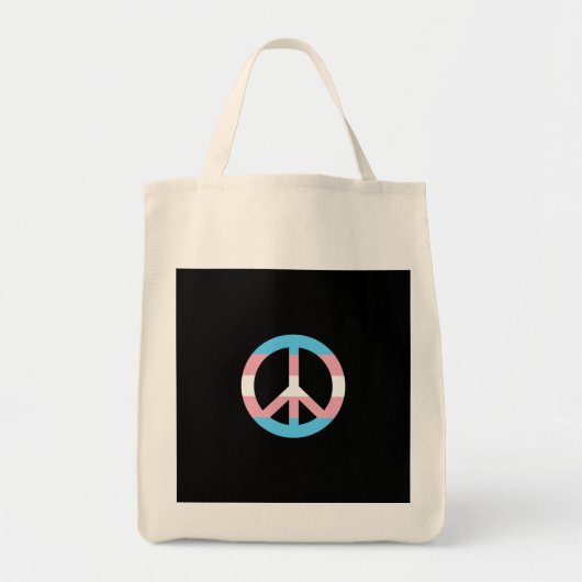 Tote Bag Signal de paix transgenre (Devant)
