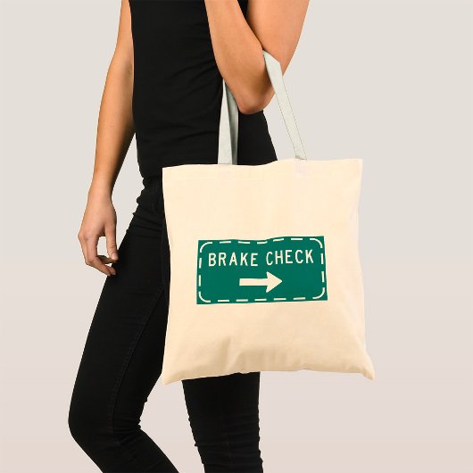 Tote Bag Signal routier de contrôle de freinage avec flèche