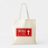 Tote Bag Signal routier de Mars (Dos)