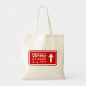 Tote Bag Signal routier de Mars (Devant)