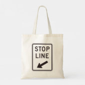 Tote Bag Signal routier Stop Line (Dos)