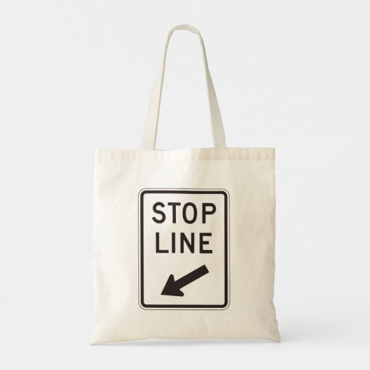 Tote Bag Signal routier Stop Line (Dos)
