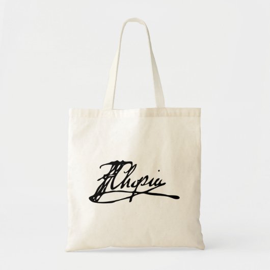 Tote Bag Signature de Frédéric Chopin (Devant)