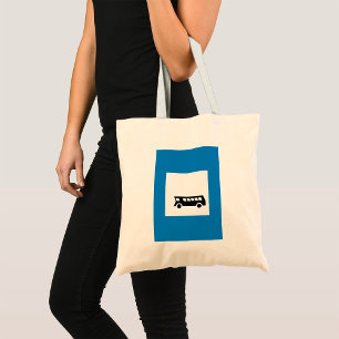 TOTE BAG SIGNE D'ARRÊT D'ARRÊT DE TRANSPORT PUBLIC