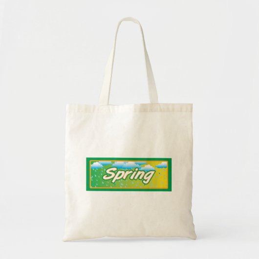 Tote Bag Signe de bannière de printemps (Devant)