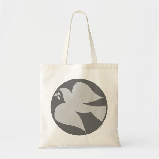 Tote Bag Signe de la colombe de la paix (Devant)