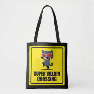 Tote Bag Signe de passage de Chibi Catwoman Super Villain